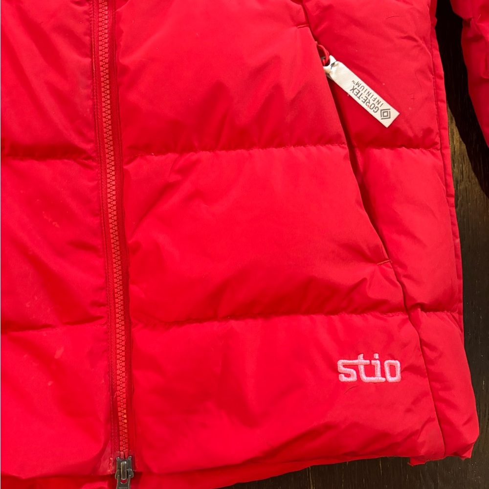 Stio Women’s Red Colter WINDSTOPPER Down Jacket with Hood, size S - Picture 13 of 14